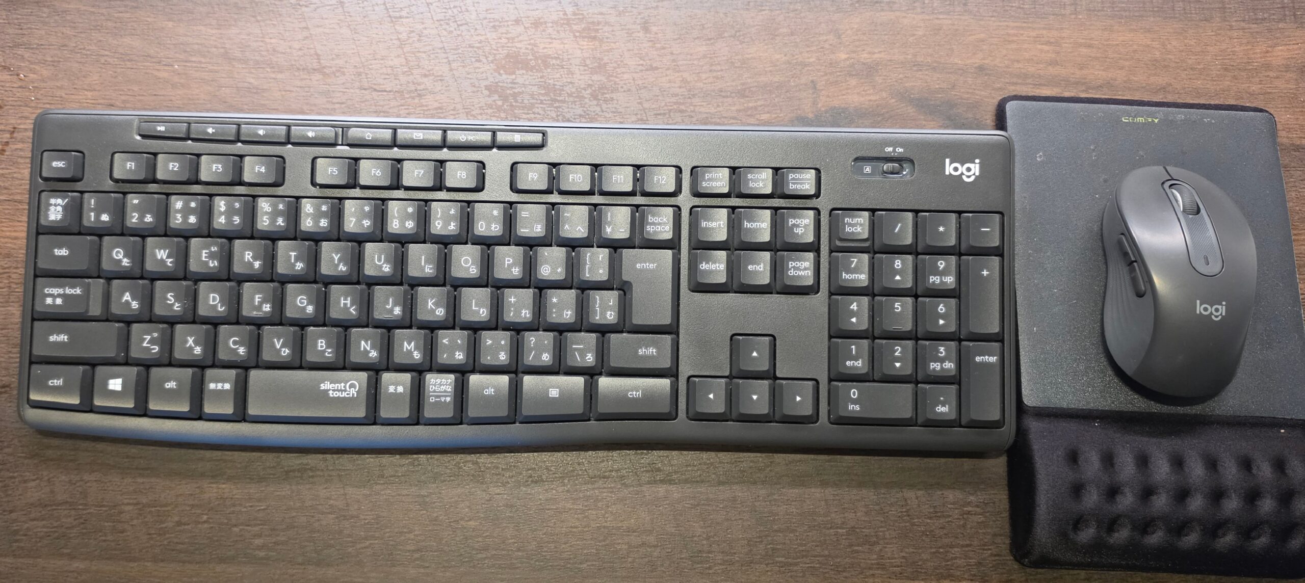 ブログ執筆環境。ロジクールK295GPと静音マウスM650