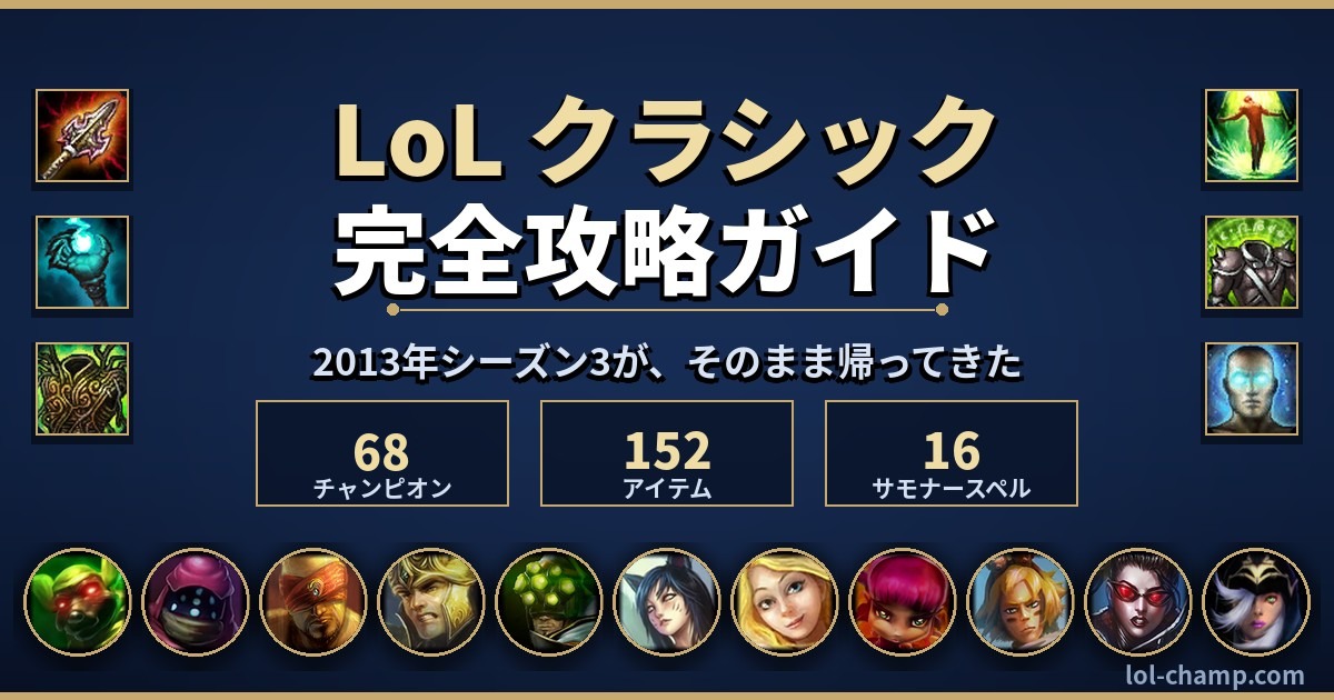 LoLクラシック完全攻略ガイドのアイキャッチ