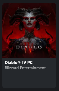 Diablo IV(Xboxアプリのライブラリ)